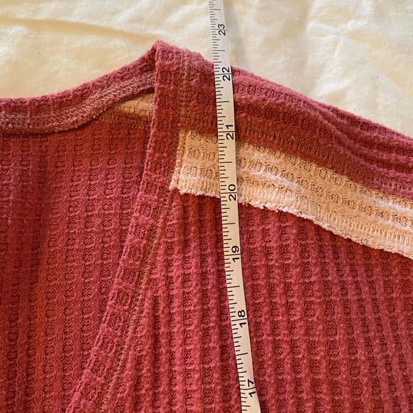 Abercrombie & Fitch V-Neck Sweater - Dusty Rose - Picture 5 of 9